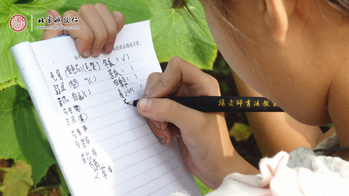 孩子们记录下每种植物的名称、特点；学习观察自然万物的能力。